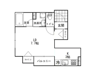 セリシエール大津【1階】の間取り