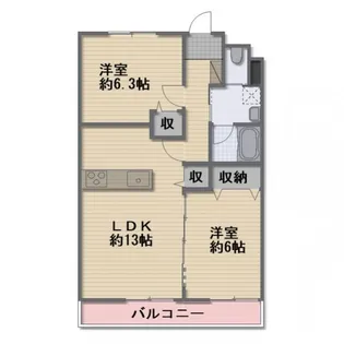 長野県長野市大字稲葉【マンション】の間取り