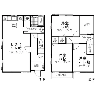 神奈川県座間市緑ケ丘1【一戸建】の間取り