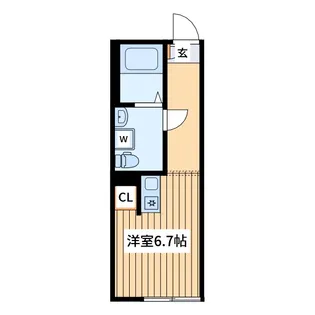 ノーステラス【2階】の間取り