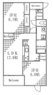 ファイン【3階】の間取り
