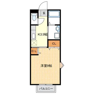 サンフローラI【2階】の間取り