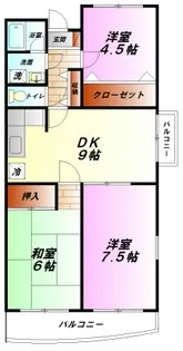 アールコート槇【1階】の間取り