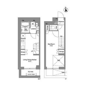 コンフォリア戸越公園【1階】の間取り
