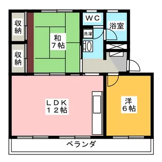 新宿団地2号棟【2階】の間取り