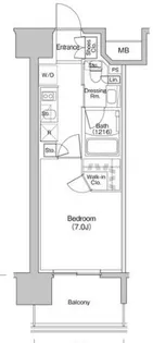 ザ・パークハビオ新栄【12階】の間取り