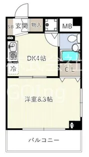 アソルティ関内大通公園【8階】の間取り