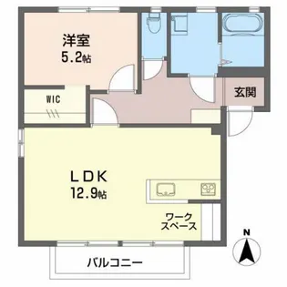 ドミール野村B【2階】の間取り
