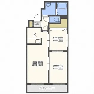 トールシダース【3階】の間取り