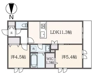 リンデンハイム井口【1階】の間取り
