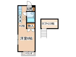 聖蹟リバーサイドブルー【1階】の間取り