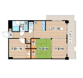 ファーストフィンガー【5階】の間取り