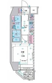 ジェノヴィア麻布十番グリーンヴェール【3階】の間取り