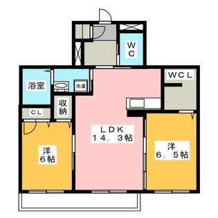 フェリオC【1階】の間取り