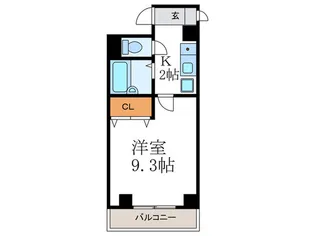 グレ-スコ-ト寺之内【1階】の間取り