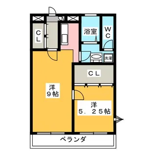 エクシード藤里【3階】の間取り