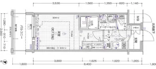 エスプレイス難波サウスゲート【5階】の間取り