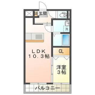 ヴォワラクテ【2階】の間取り
