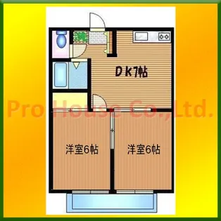 小谷戸フラワーハイムI【2階】の間取り