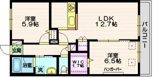 扇グリーンヴィレッジ B【2階】の間取り