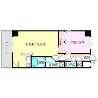 メゾンカジサン【8階】の間取り