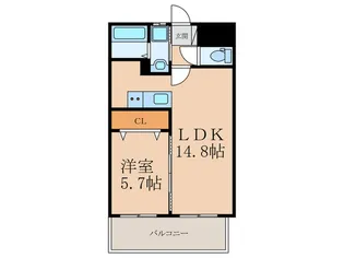 DAZZLE霧ヶ丘【7階】の間取り