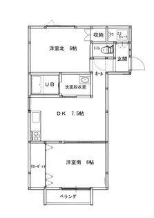メゾンシェル【1階】の間取り