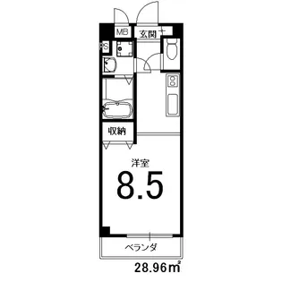 プリモ・レガーロ西京極【6階】の間取り