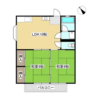グリーンハイツII【1階】の間取り