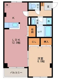 ラフォーレ2号館【3階】の間取り