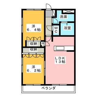 ルミナスハイム【2階】の間取り