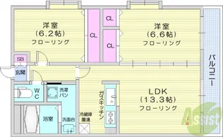ドリーム15【2階】の間取り