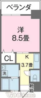 ウィングライズ【2階】の間取り