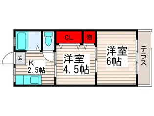 パナハイツ藤【1階】の間取り