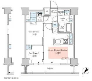 アーバネックス大井仙台坂【9階】の間取り