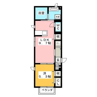 グロワール湘南【3階】の間取り