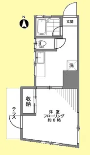 片山ハウス【1階】の間取り