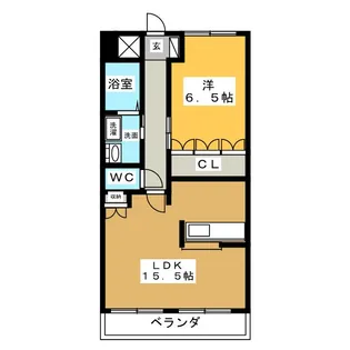ミロワール赤坪【3階】の間取り