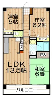 モンドミール和光【4階】の間取り