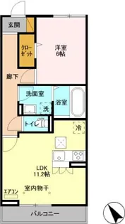 エスポワール アズール【1階】の間取り