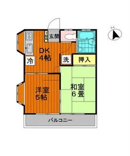 ハイムホーカク【2階】の間取り