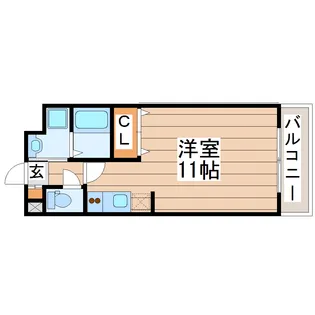 レーベンス柏木【1階】の間取り