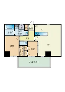 D・TERRACE千早【2階】の間取り