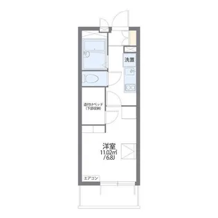 レオパレスひご坪井【1階】の間取り