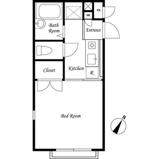 フジハイツ6号館【2階】の間取り