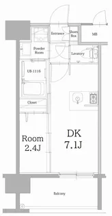 エンクレスト天神LINK【6階】の間取り