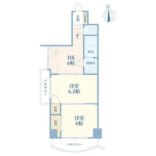 野村第2フラット【4階】の間取り