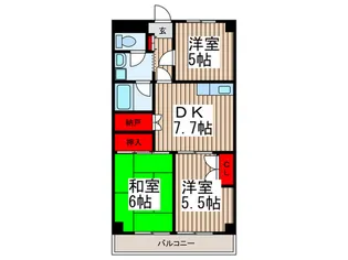 シオミプラザセカンド【3階】の間取り