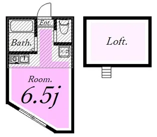 ユナイト堀の内ボナフェスタオペラ【2階】の間取り