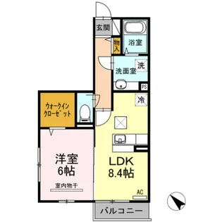 ファミール西台【1階】の間取り